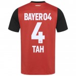 Günstige Fußballtrikots Bayer 04 Leverkusen Jonathan Tah 4 Heimtrikot 2024-25 Kurzarm